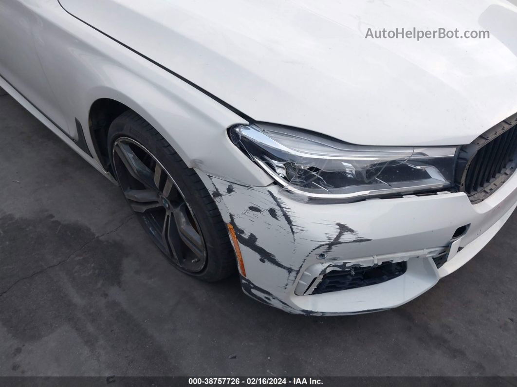 2019 Bmw 750i   White vin: WBA7F0C53KGM24428