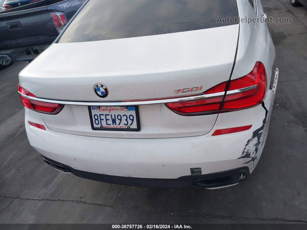 2019 Bmw 750i   White vin: WBA7F0C53KGM24428