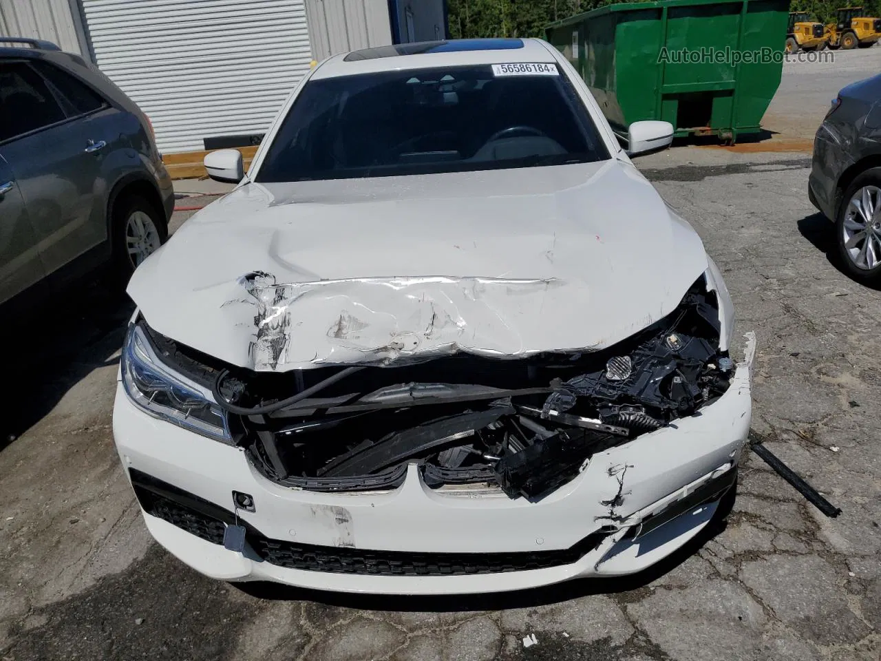 2019 Bmw 750 I White vin: WBA7F0C54KGM24230