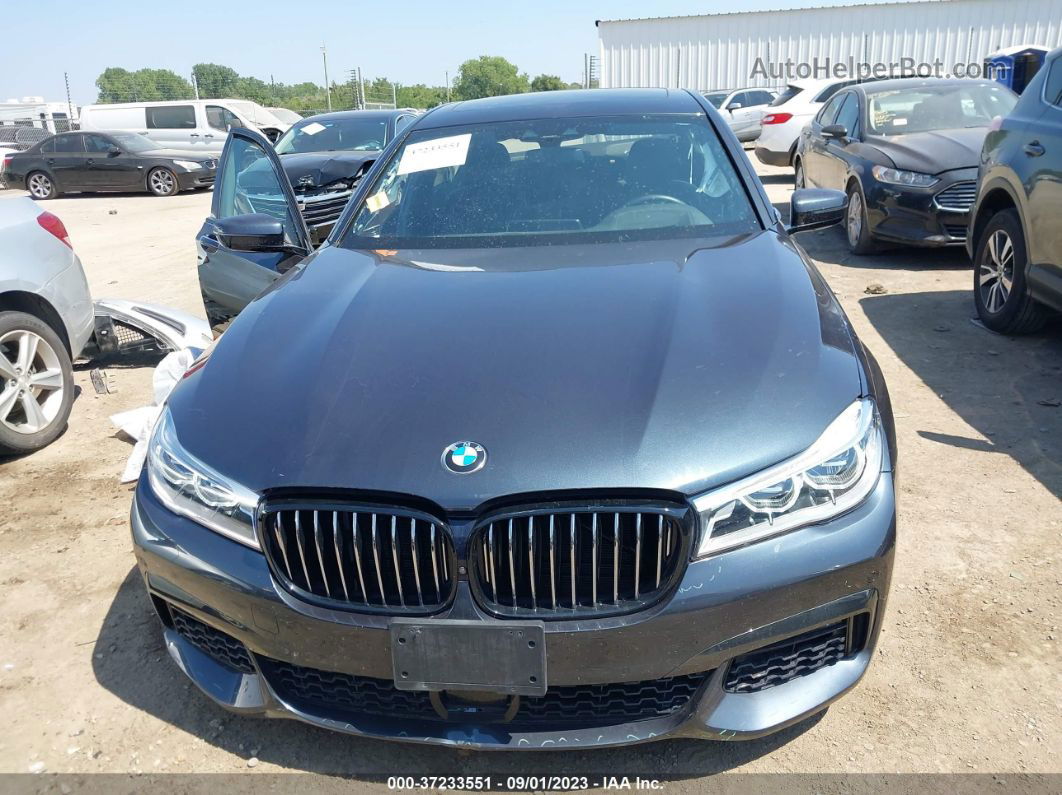 2019 Bmw 7 Series 750i Black vin: WBA7F0C54KGM25913