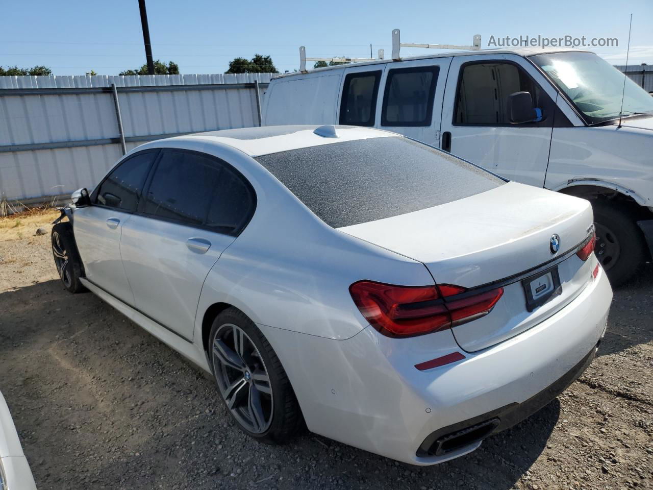 2019 Bmw 750 I White vin: WBA7F0C57KGM24223