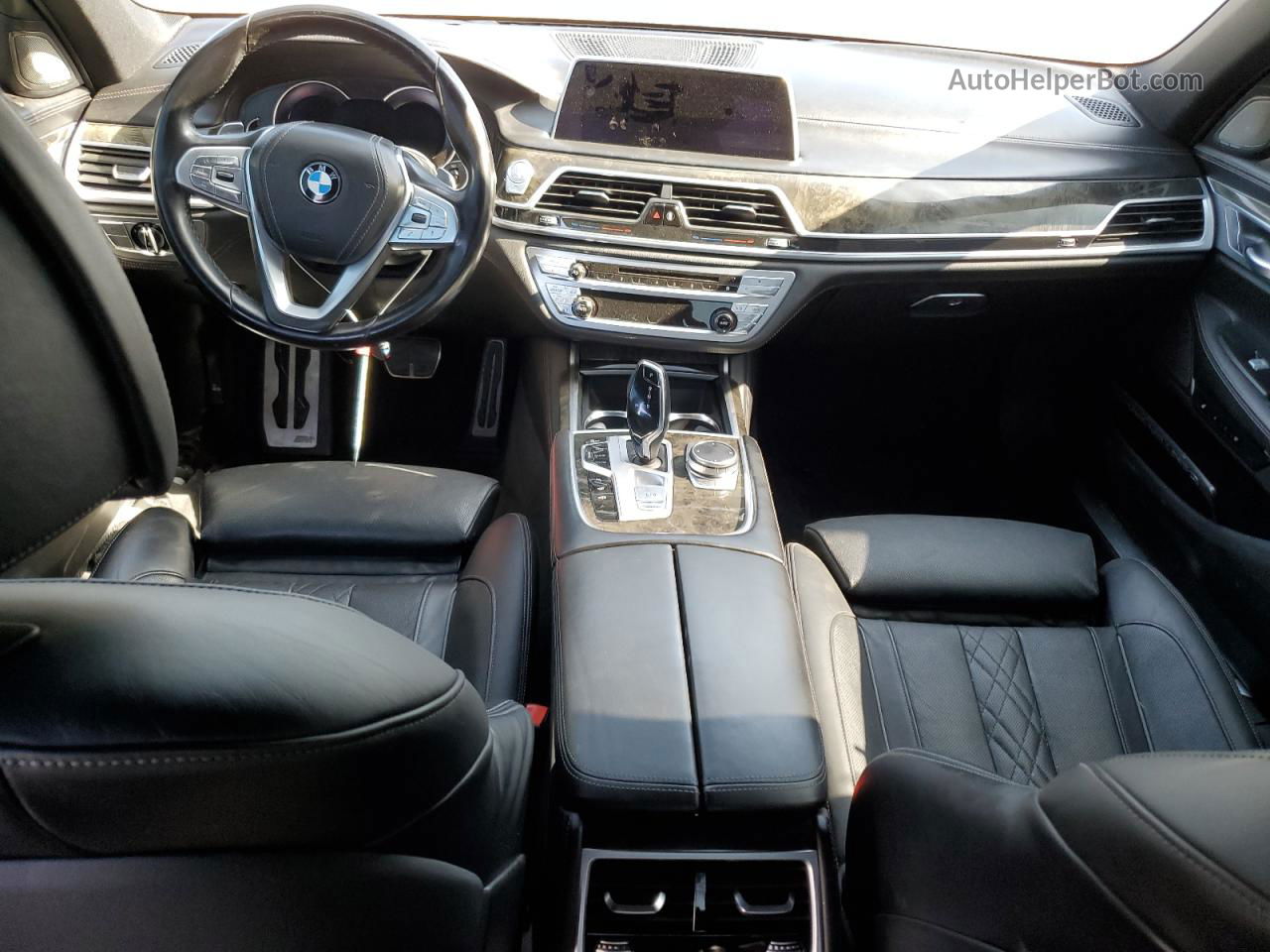 2019 Bmw 750 I White vin: WBA7F0C57KGM24223