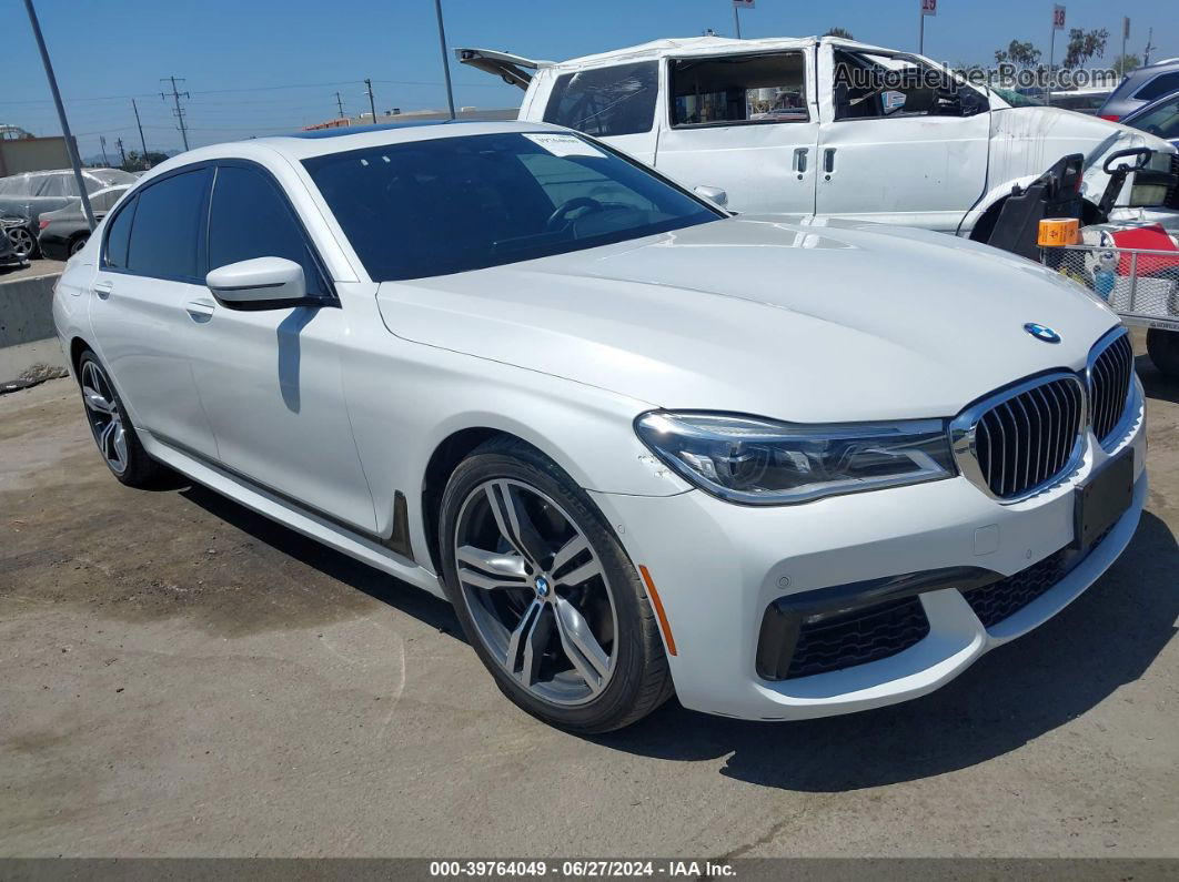 2019 Bmw 750i   White vin: WBA7F0C5XKGM25771