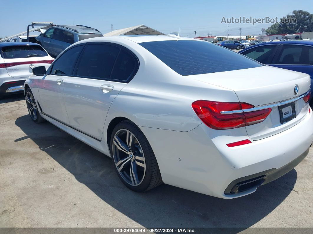 2019 Bmw 750i   White vin: WBA7F0C5XKGM25771