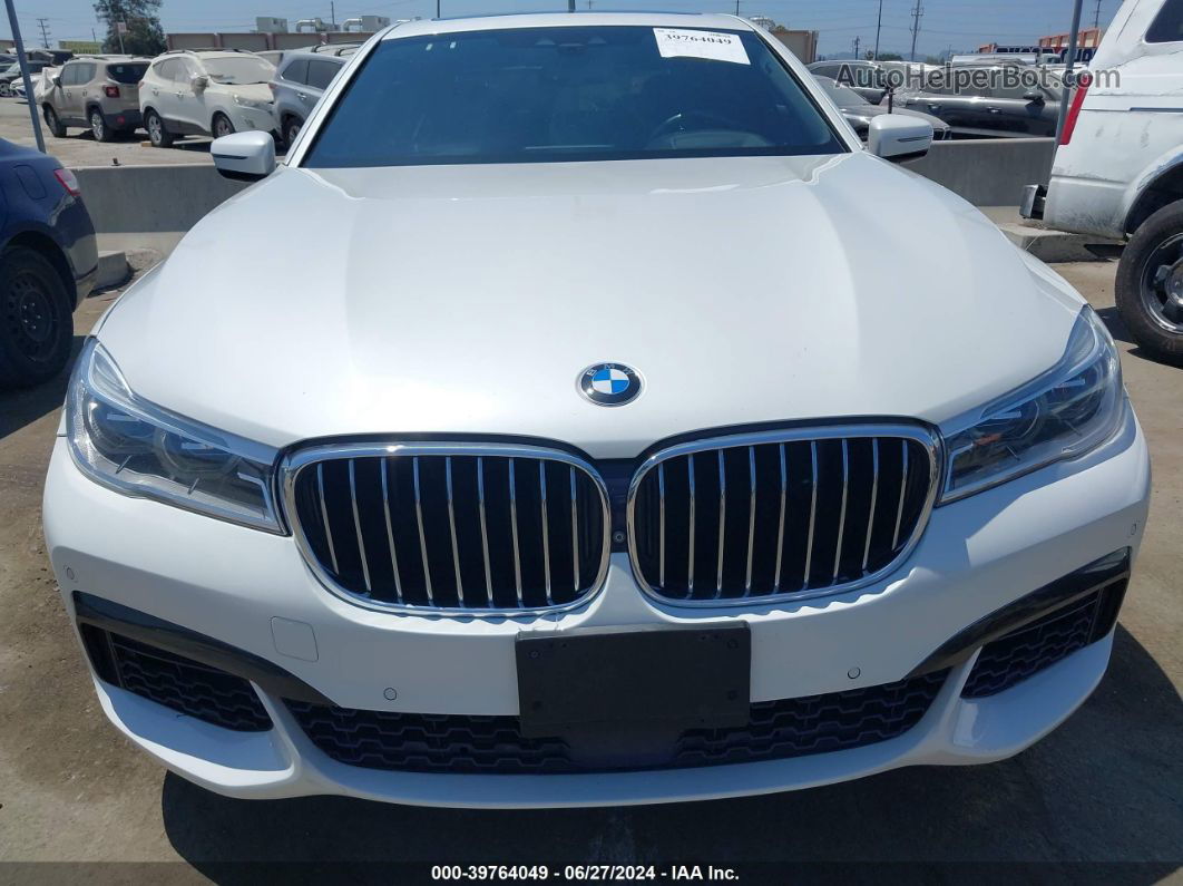 2019 Bmw 750i   White vin: WBA7F0C5XKGM25771