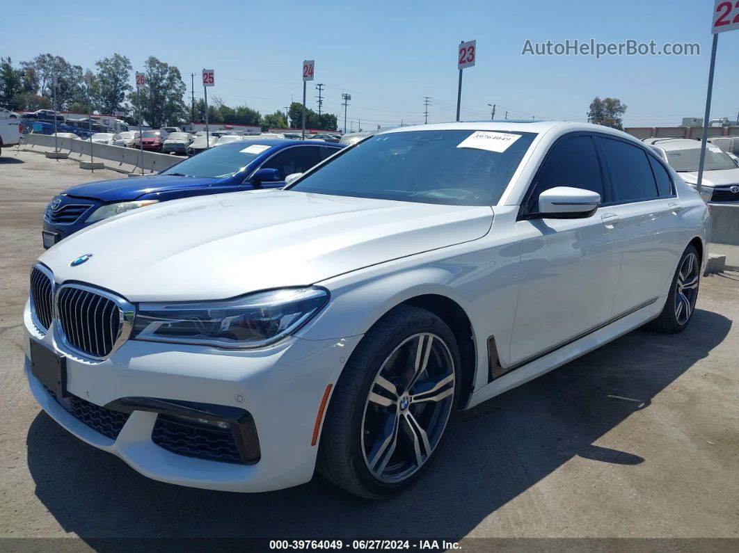 2019 Bmw 750i   White vin: WBA7F0C5XKGM25771