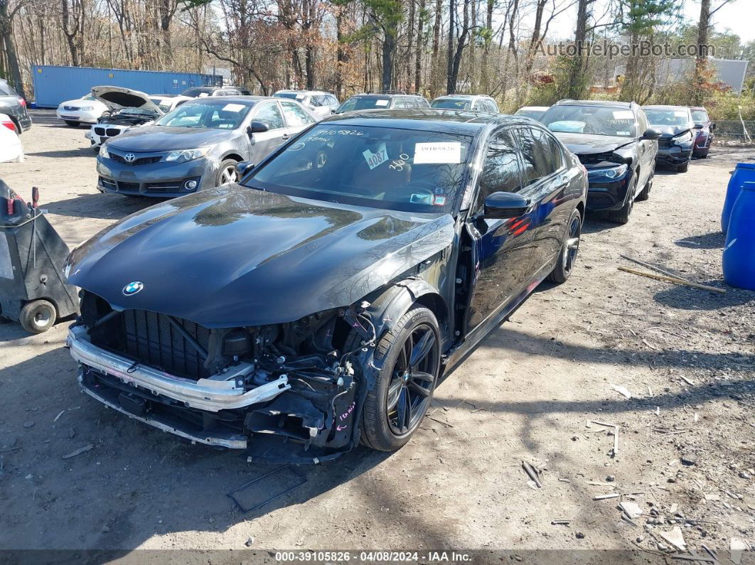 2019 Bmw 750i Xdrive Black vin: WBA7F2C53KB240678