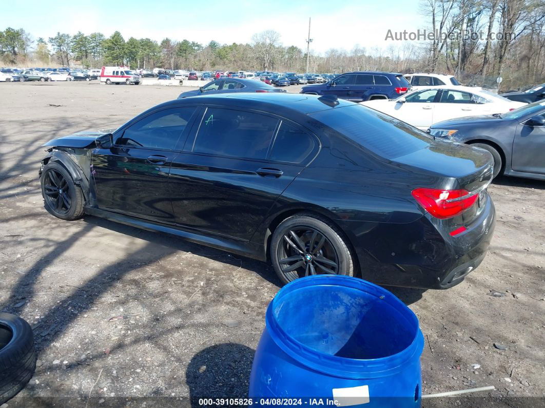 2019 Bmw 750i Xdrive Black vin: WBA7F2C53KB240678