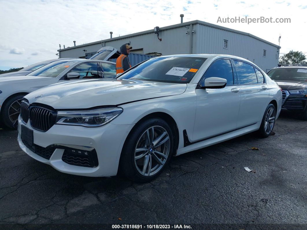 2019 Bmw 750i Xdrive Белый vin: WBA7F2C54KB239474