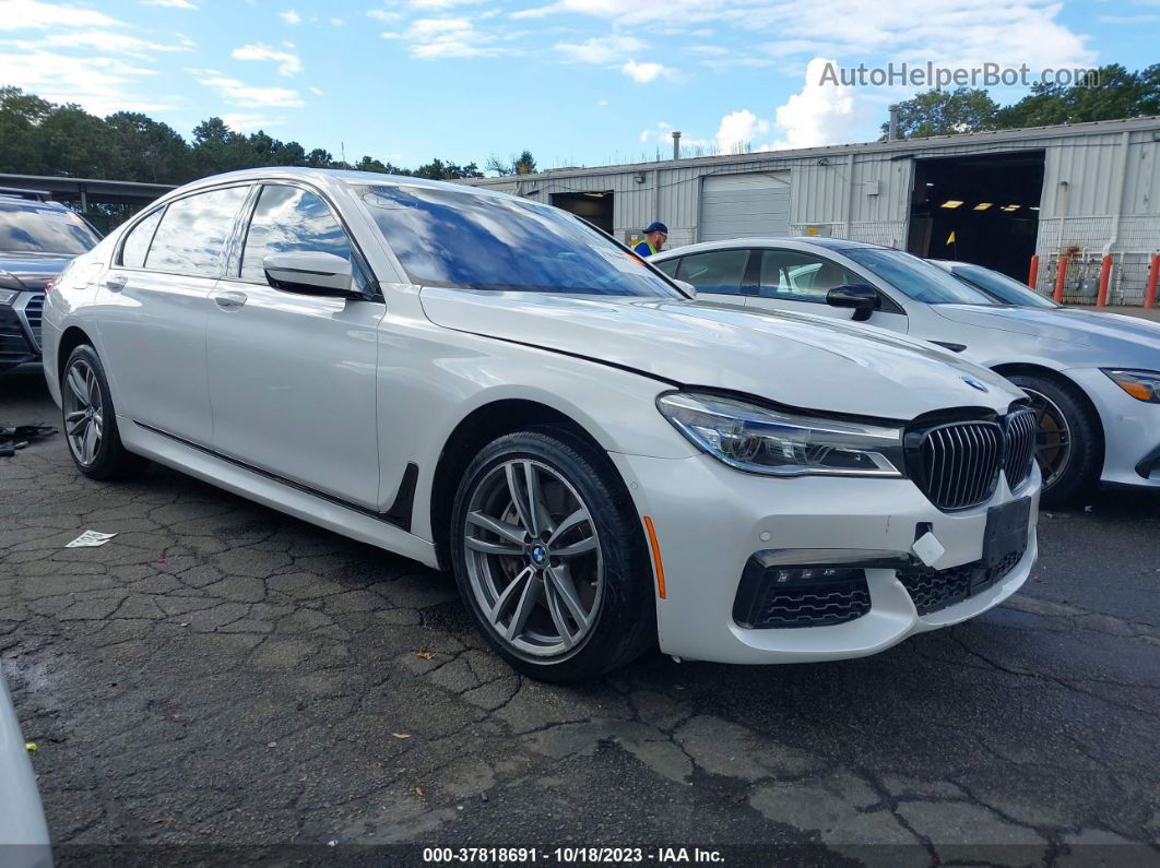 2019 Bmw 750i Xdrive Белый vin: WBA7F2C54KB239474