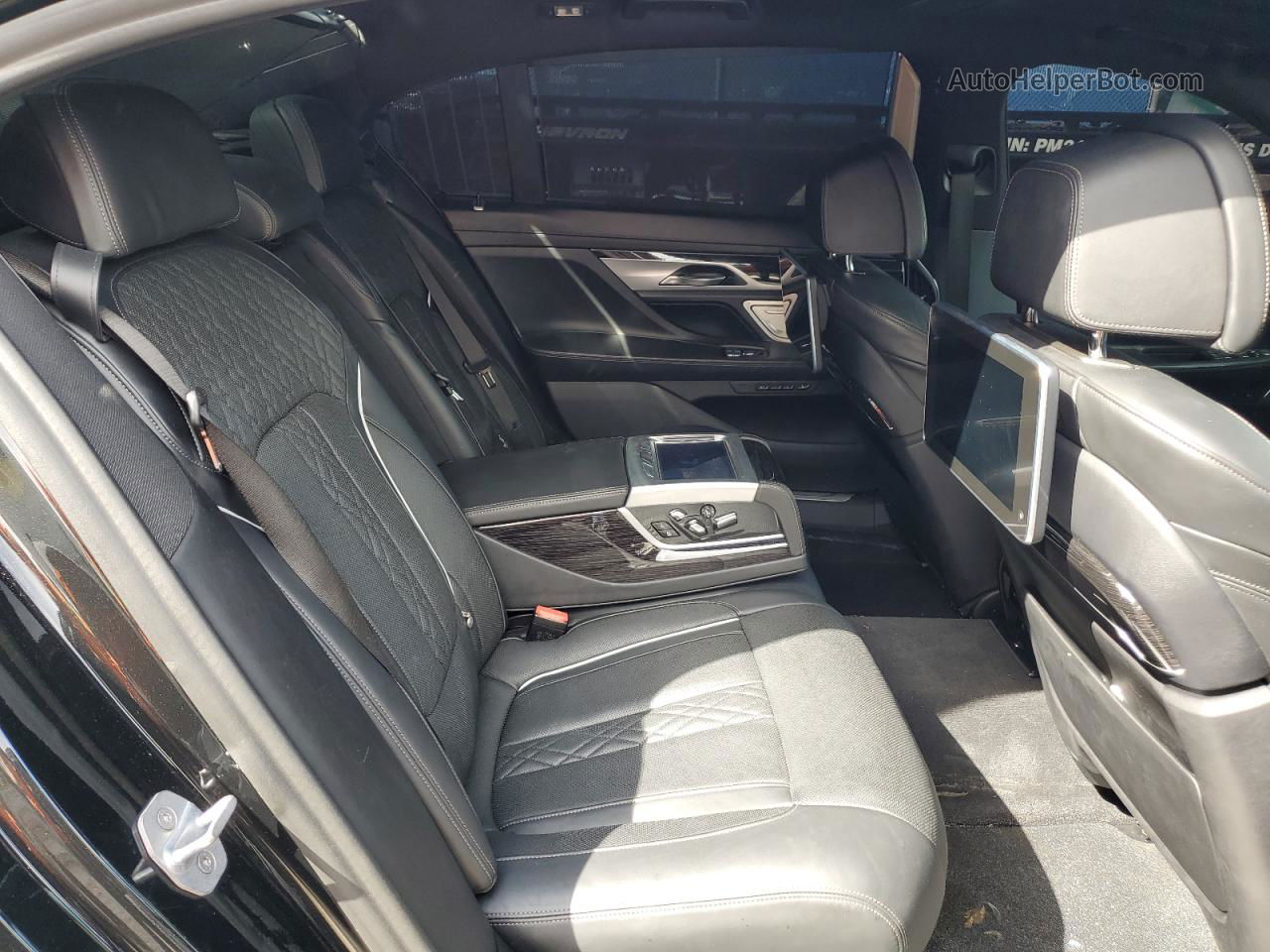 2019 Bmw 750 Xi Black vin: WBA7F2C56KB240075