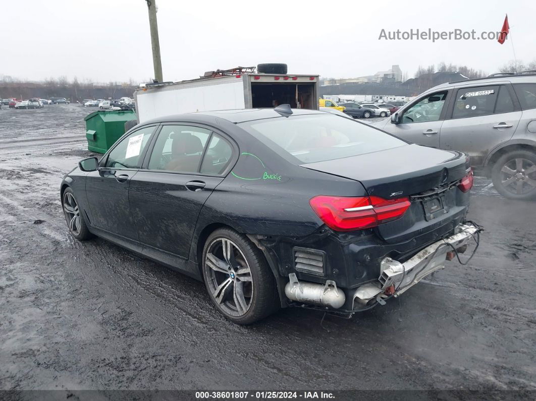 2019 Bmw 750i Xdrive Black vin: WBA7F2C57KB239744