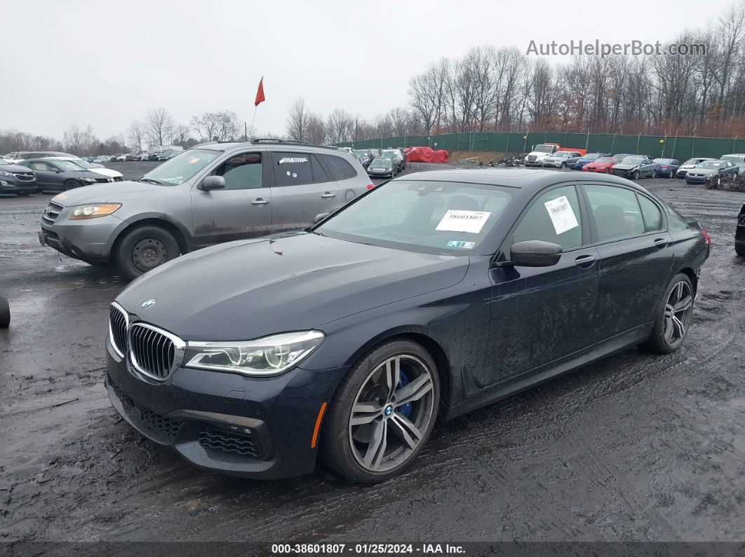 2019 Bmw 750i Xdrive Black vin: WBA7F2C57KB239744