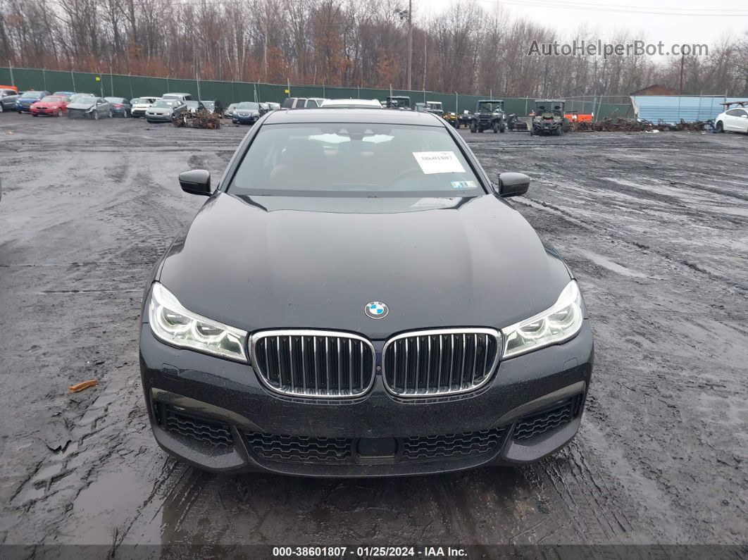 2019 Bmw 750i Xdrive Black vin: WBA7F2C57KB239744