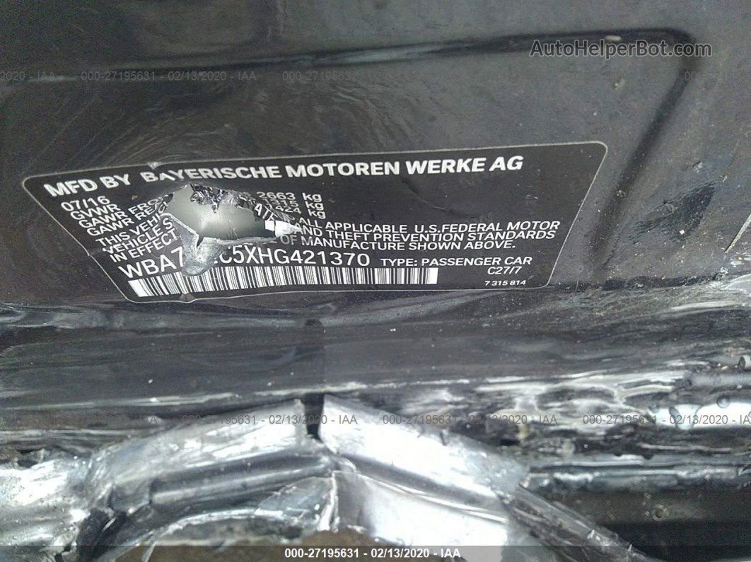 Price & History 2017 Bmw 750 4.4l V8 Fi Dohc 32v Nf4 vin