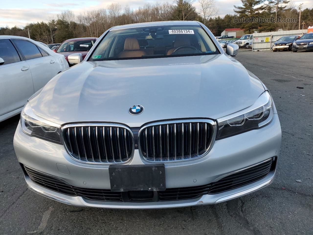 2019 Bmw 740 Xe Серый vin: WBA7J2C56KB440422