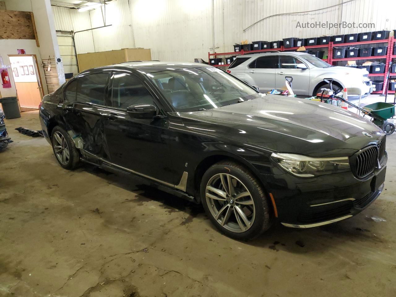 2019 Bmw 740 Xe Black vin: WBA7J2C58KB246426