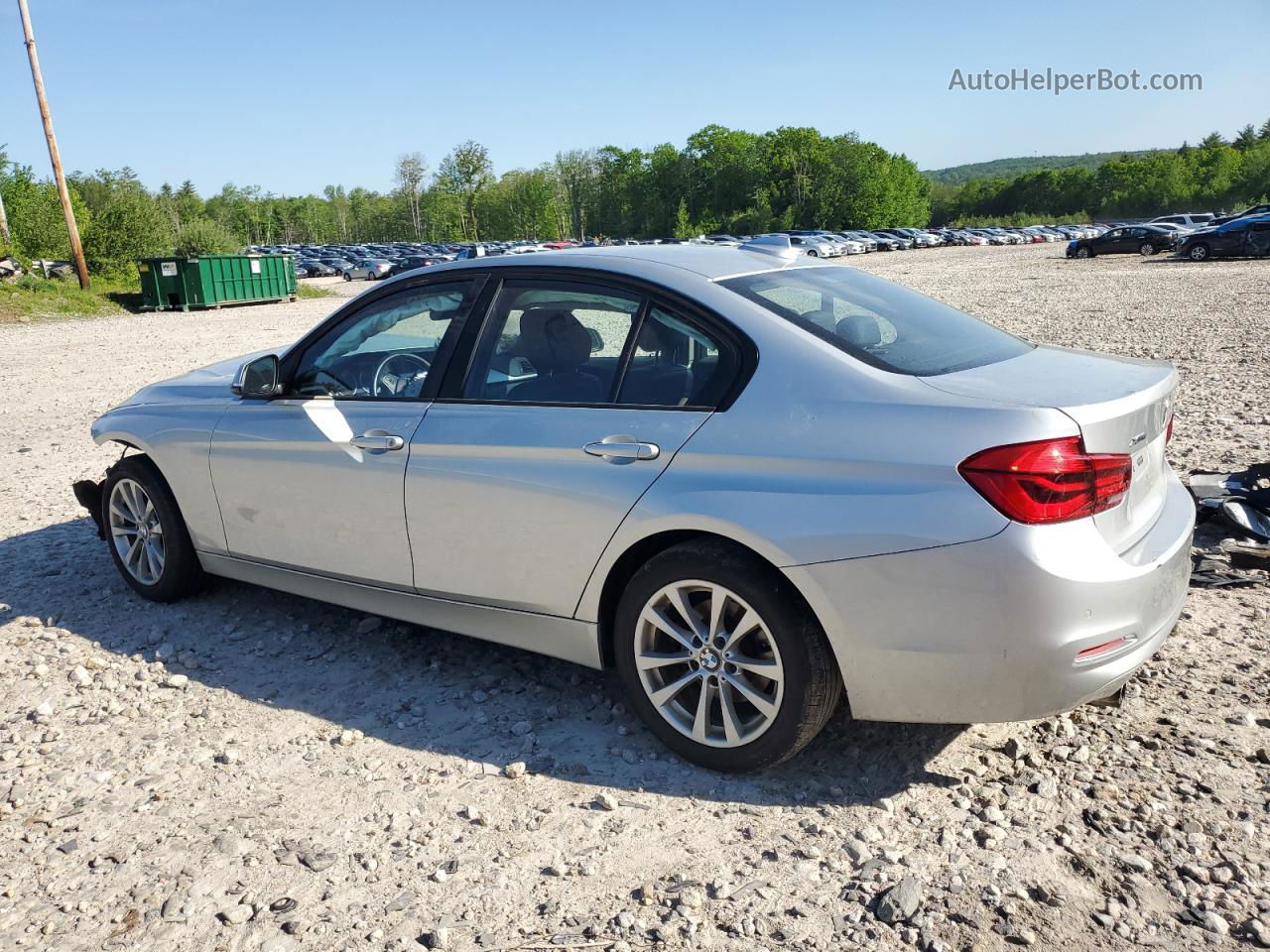 2017 Bmw 320 Xi Silver vin: WBA8A3C34HK692865