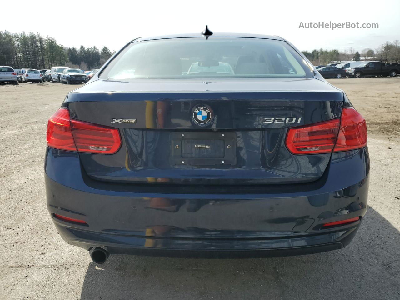 2017 Bmw 320 Xi Blue vin: WBA8A3C38HK692402