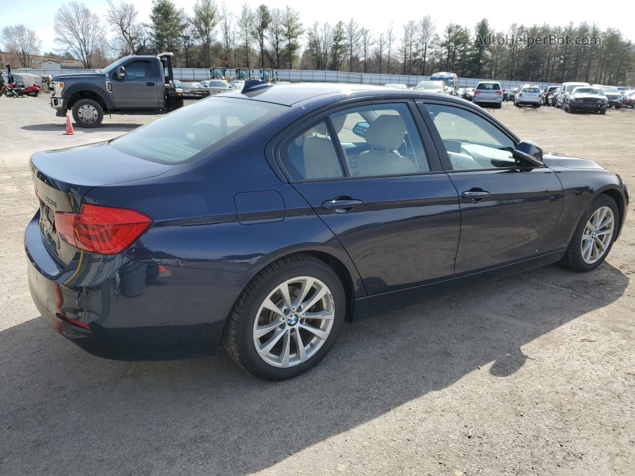 2017 Bmw 320 Xi Blue vin: WBA8A3C38HK692402