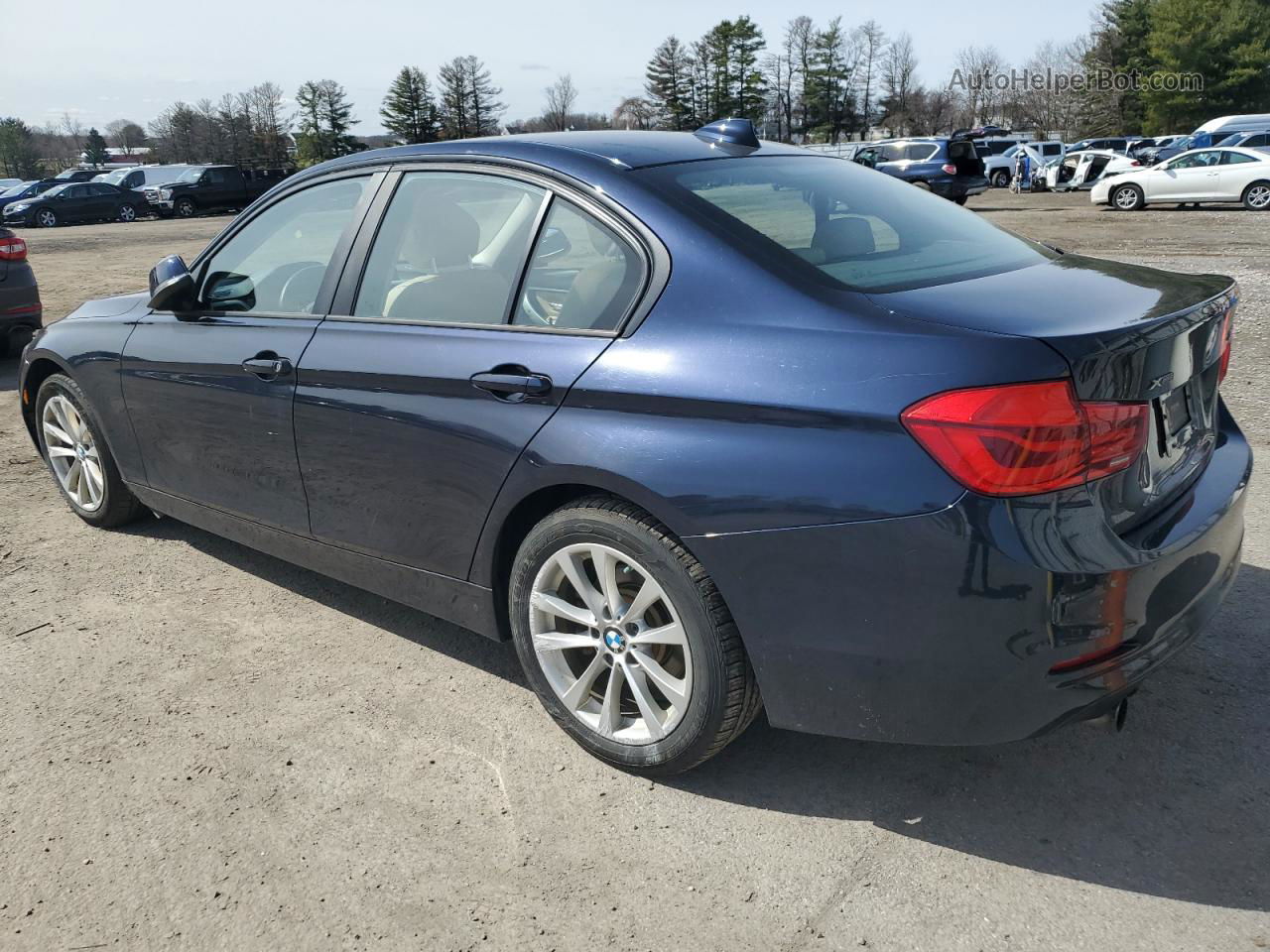 2017 Bmw 320 Xi Blue vin: WBA8A3C38HK692402