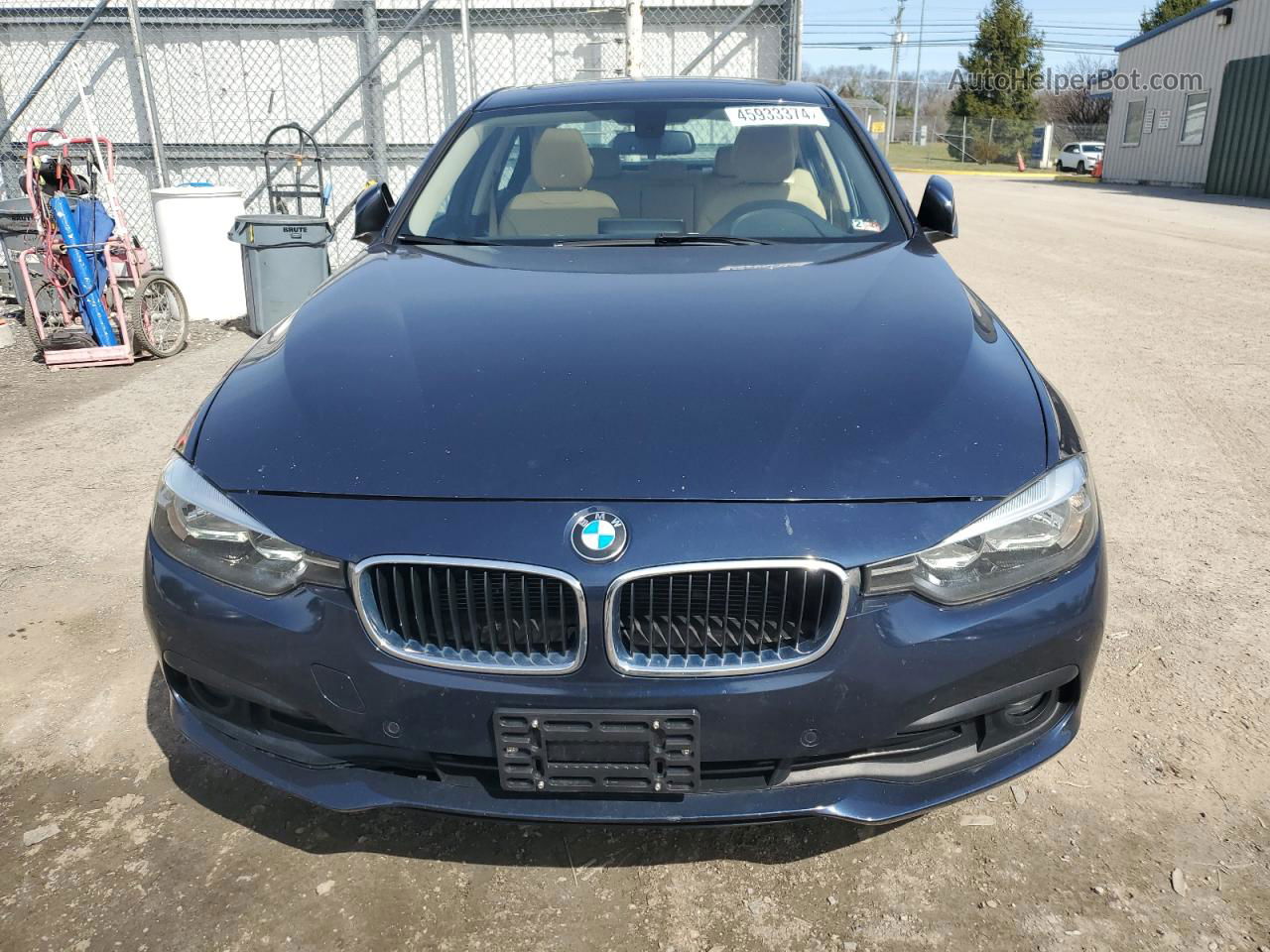 2017 Bmw 320 Xi Blue vin: WBA8A3C38HK692402