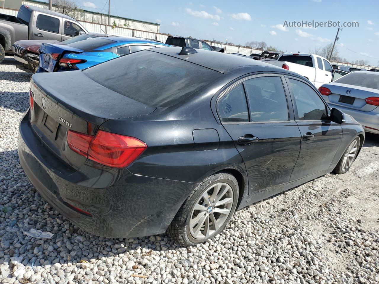 2016 Bmw 320 Xi Black vin: WBA8A3C51GK551333