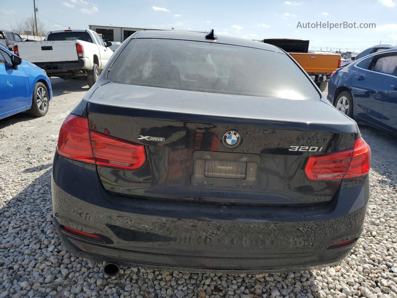 2016 Bmw 320 Xi Черный vin: WBA8A3C51GK551333