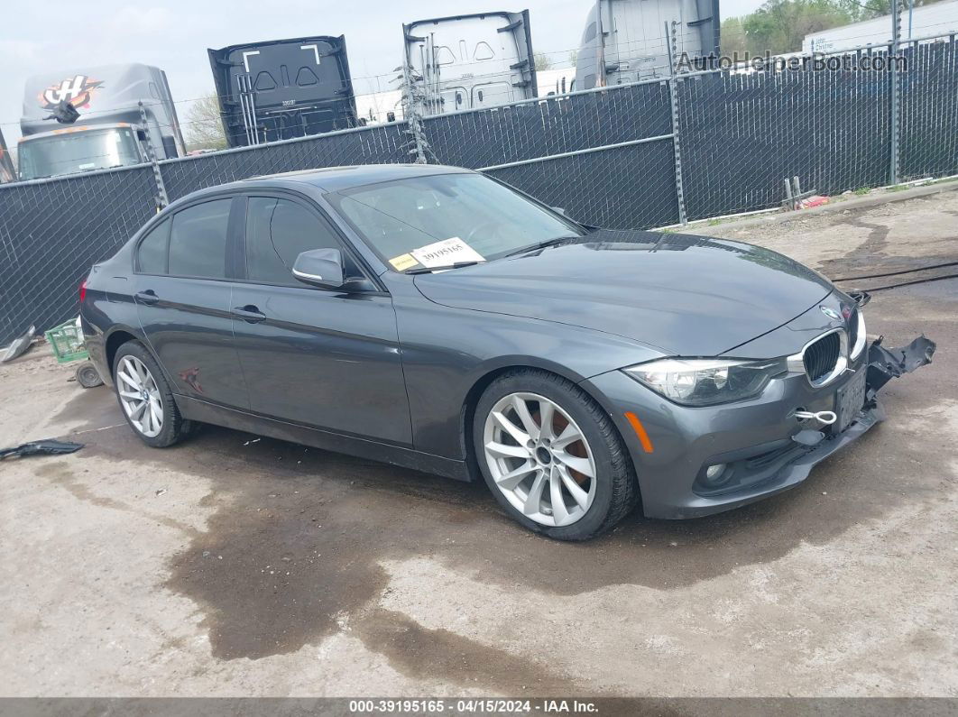 2016 Bmw 320i Xdrive Gray vin: WBA8A3C57GK689958