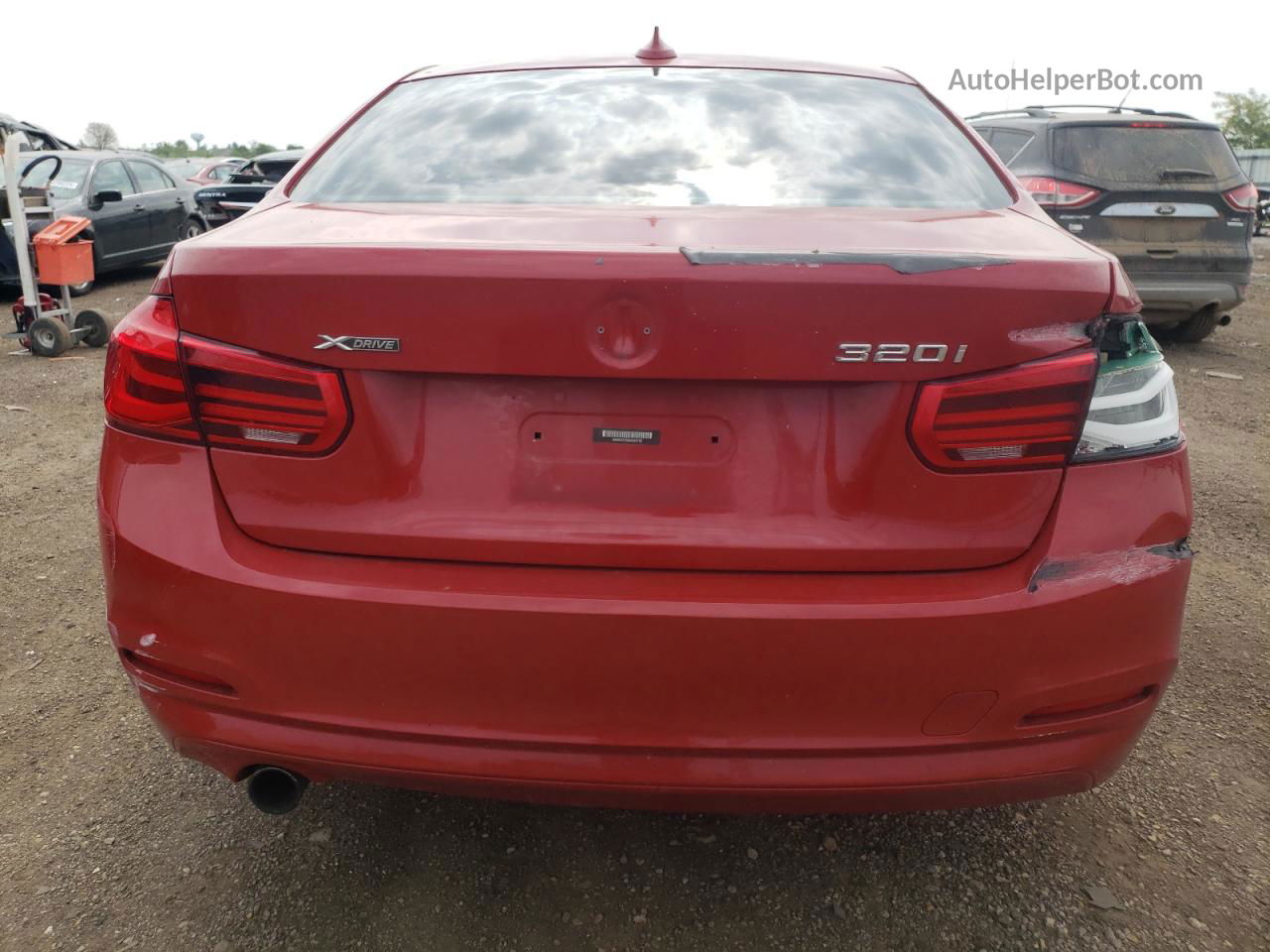 2016 Bmw 320 Xi Red vin: WBA8A3C59GK552102