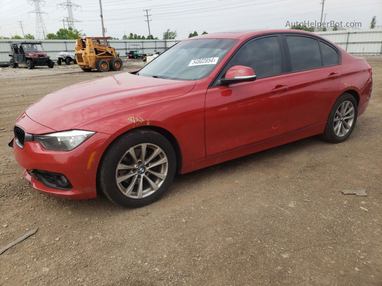 2016 Bmw 320 Xi Red vin: WBA8A3C59GK552102