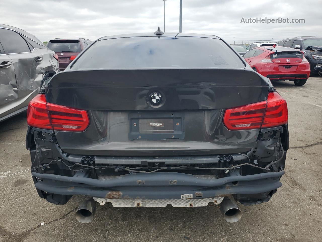 2016 Bmw 320 Xi Black vin: WBA8A3C5XGK690876