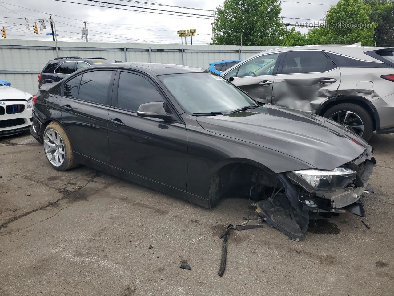 2016 Bmw 320 Xi Black vin: WBA8A3C5XGK690876