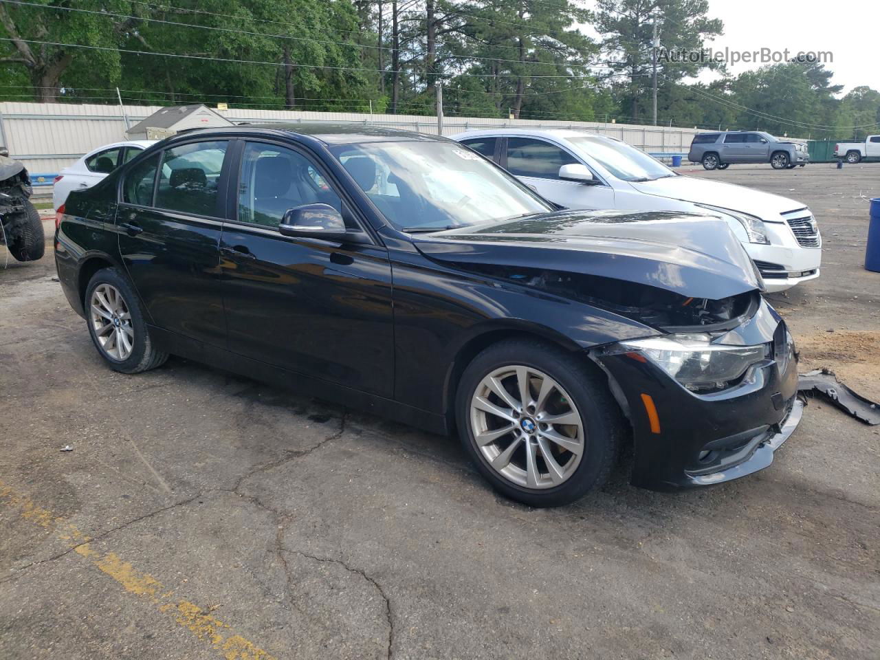 2017 Bmw 320 I Black vin: WBA8A9C31HK620556