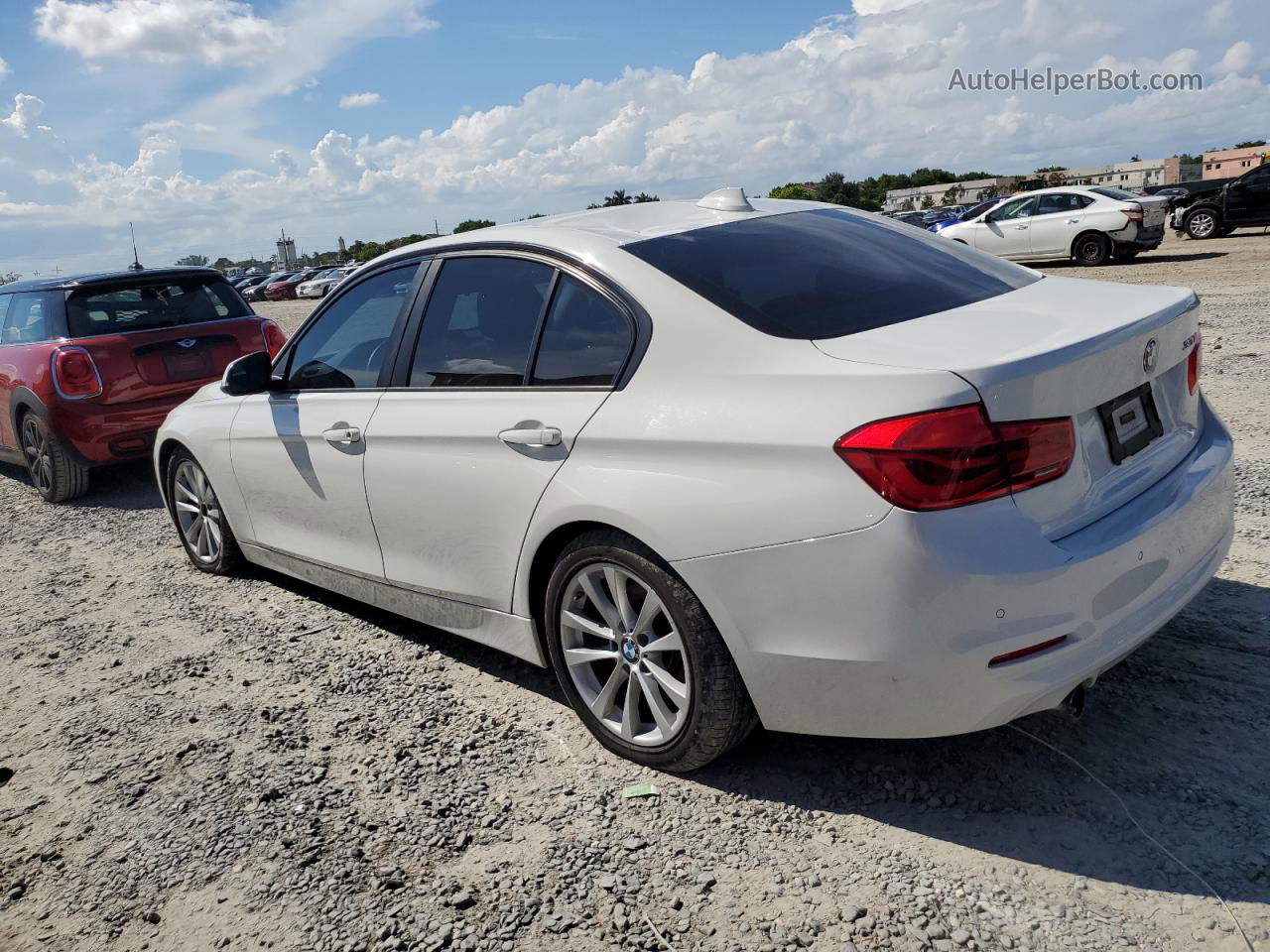 2017 Bmw 320 I White vin: WBA8A9C38HK864219