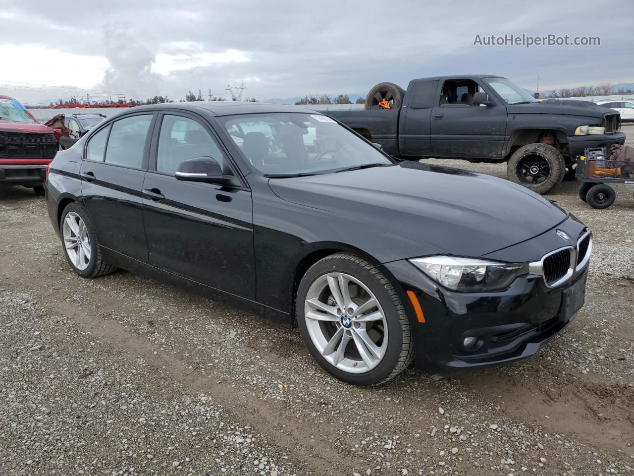 2017 Bmw 320 I Black vin: WBA8A9C3XHK864383