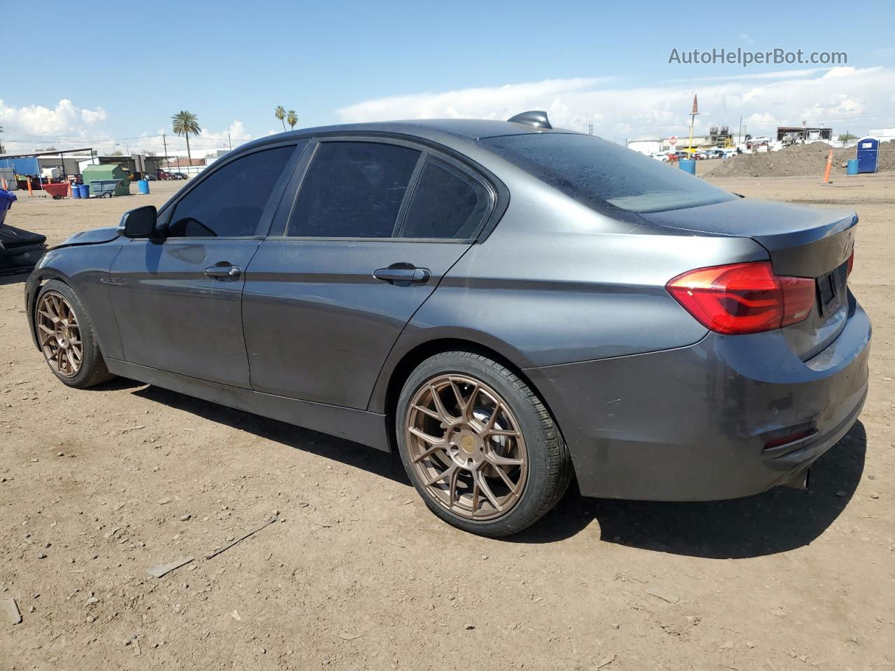 2016 Bmw 320 I Gray vin: WBA8A9C50GK618653