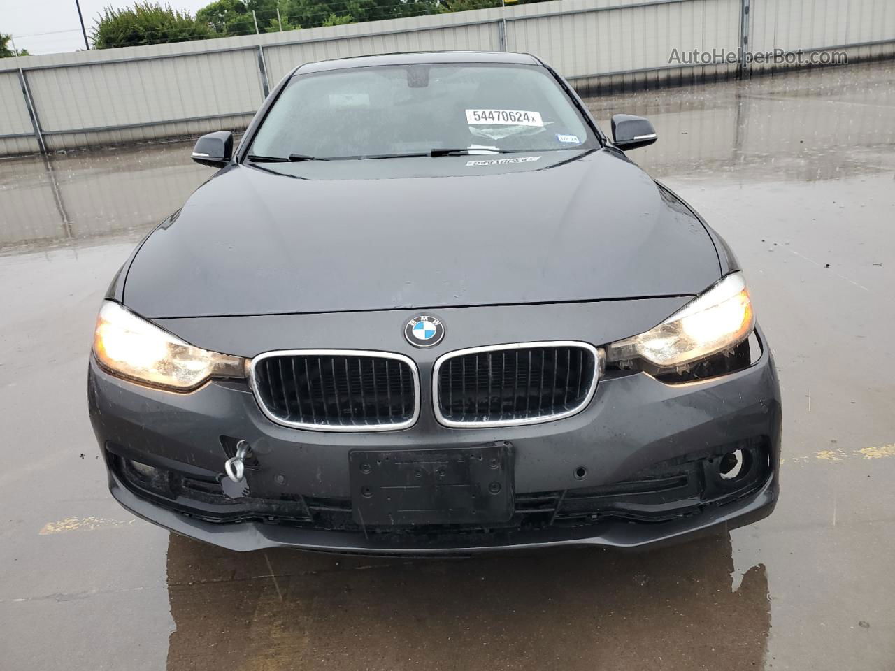 2016 Bmw 320 I Gray vin: WBA8A9C51GK615633