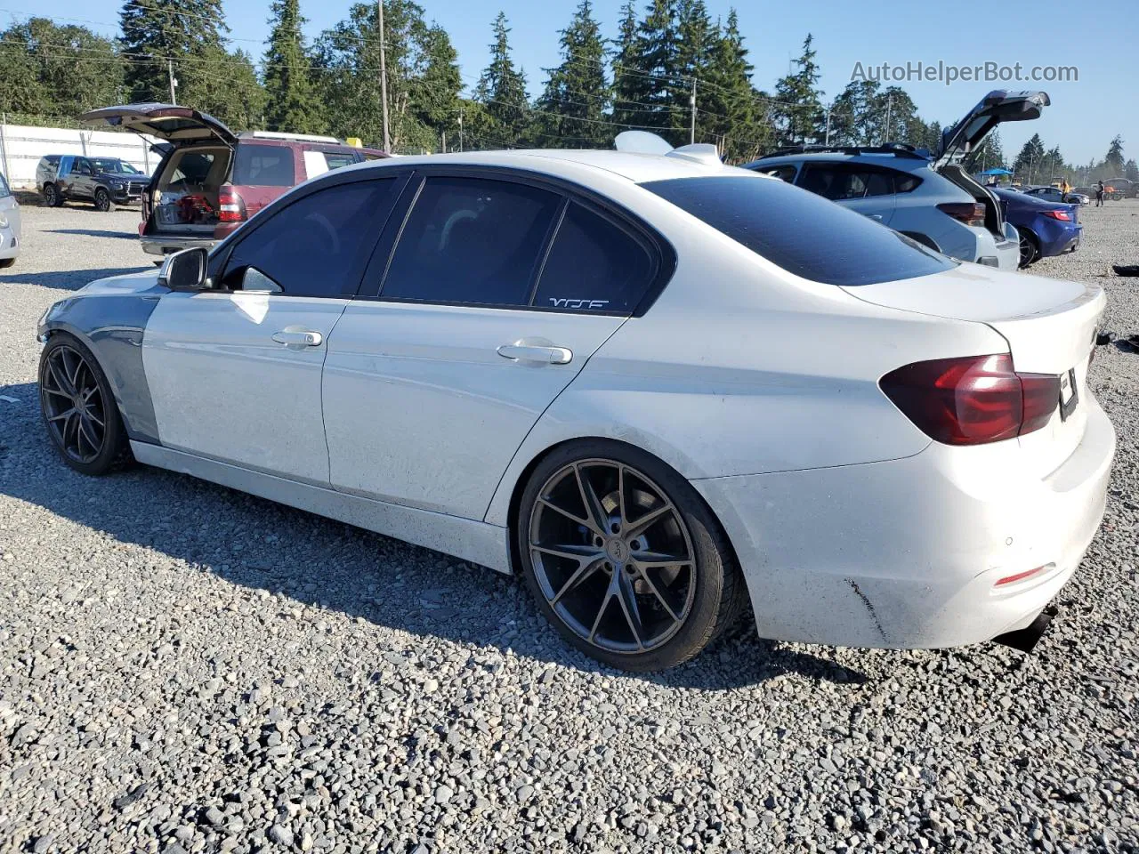 2016 Bmw 320 I White vin: WBA8A9C51GK619102