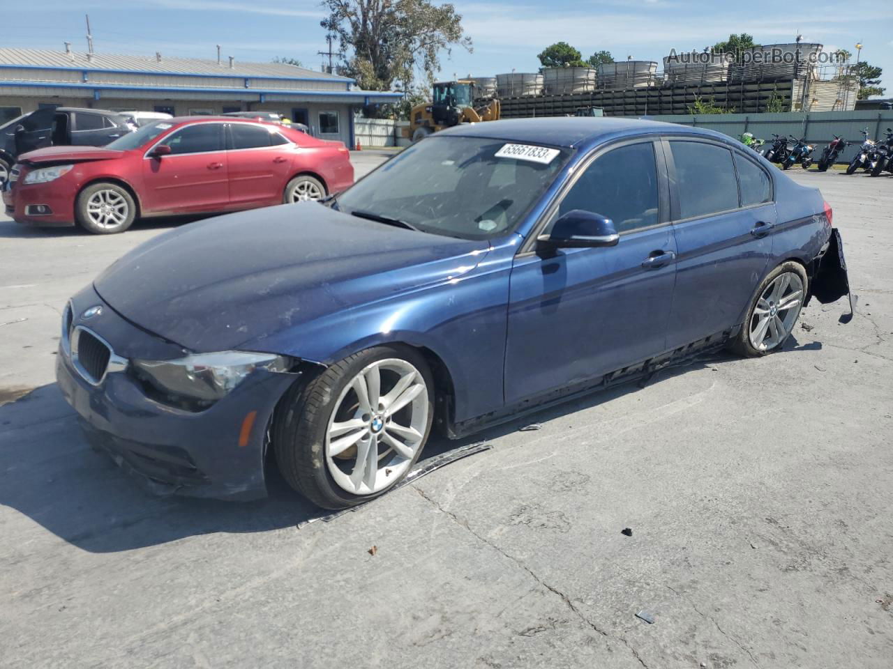 2016 Bmw 320 I Blue vin: WBA8A9C51GK619116