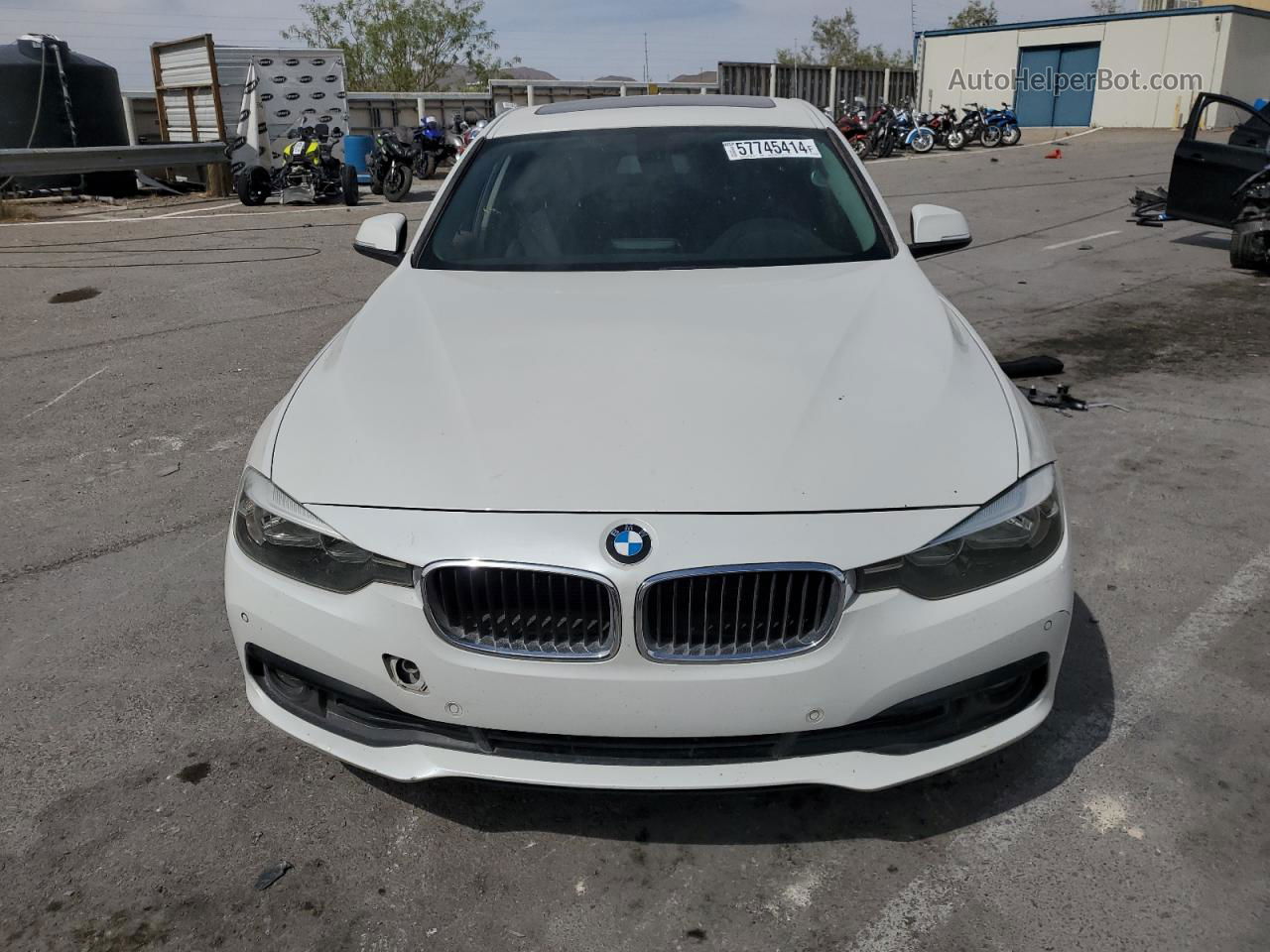 2016 Bmw 320 I White vin: WBA8A9C52GK617925