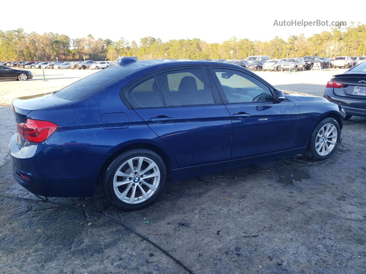 2016 Bmw 320 I Blue vin: WBA8A9C53GK616704