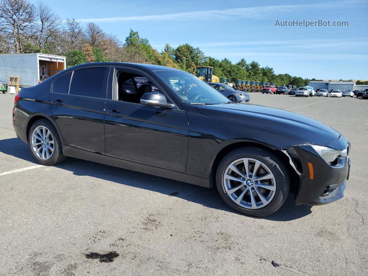 2016 Bmw 320 I Black vin: WBA8A9C53GK622549