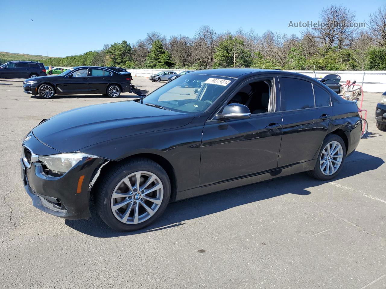 2016 Bmw 320 I Black vin: WBA8A9C53GK622549