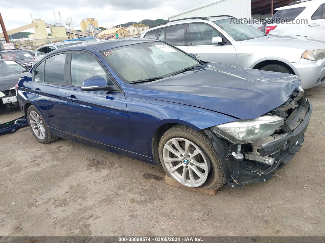 2016 Bmw 320i Dark Blue vin: WBA8A9C55GK616705