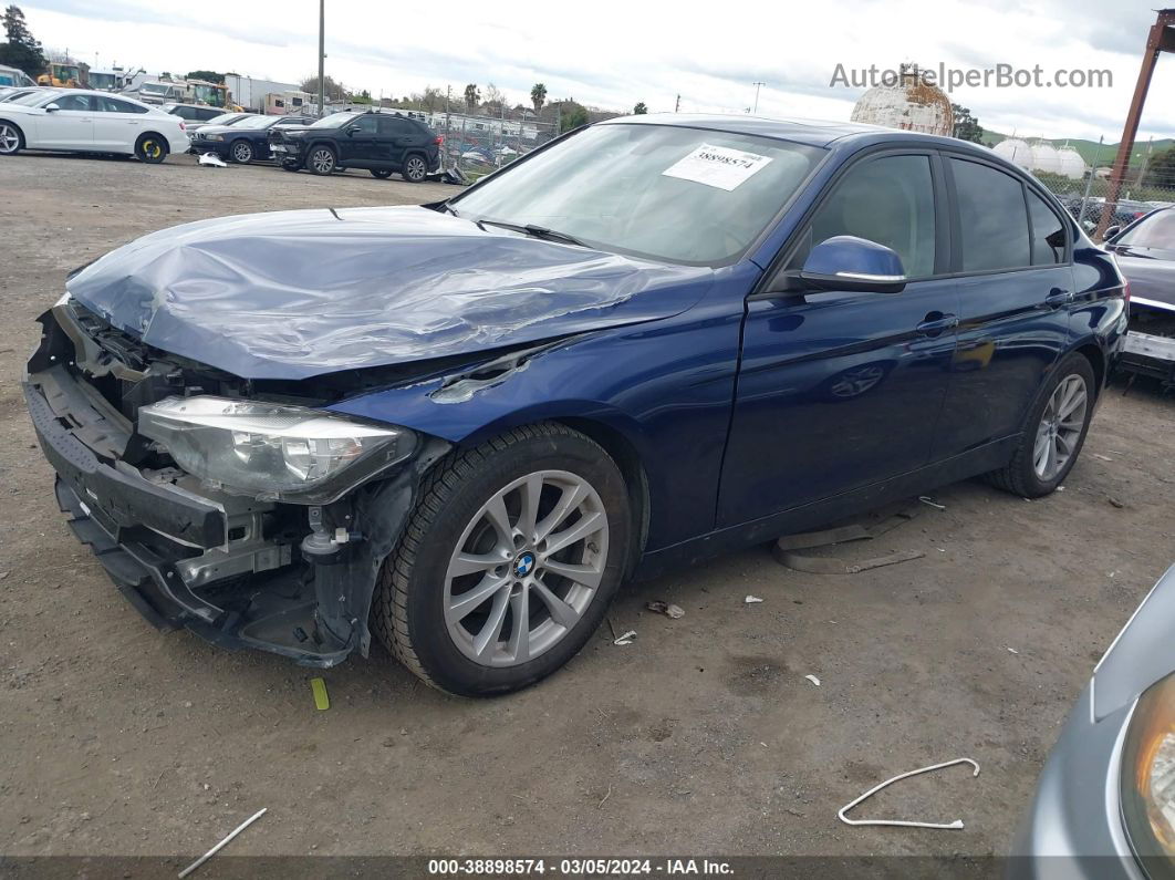 2016 Bmw 320i Dark Blue vin: WBA8A9C55GK616705