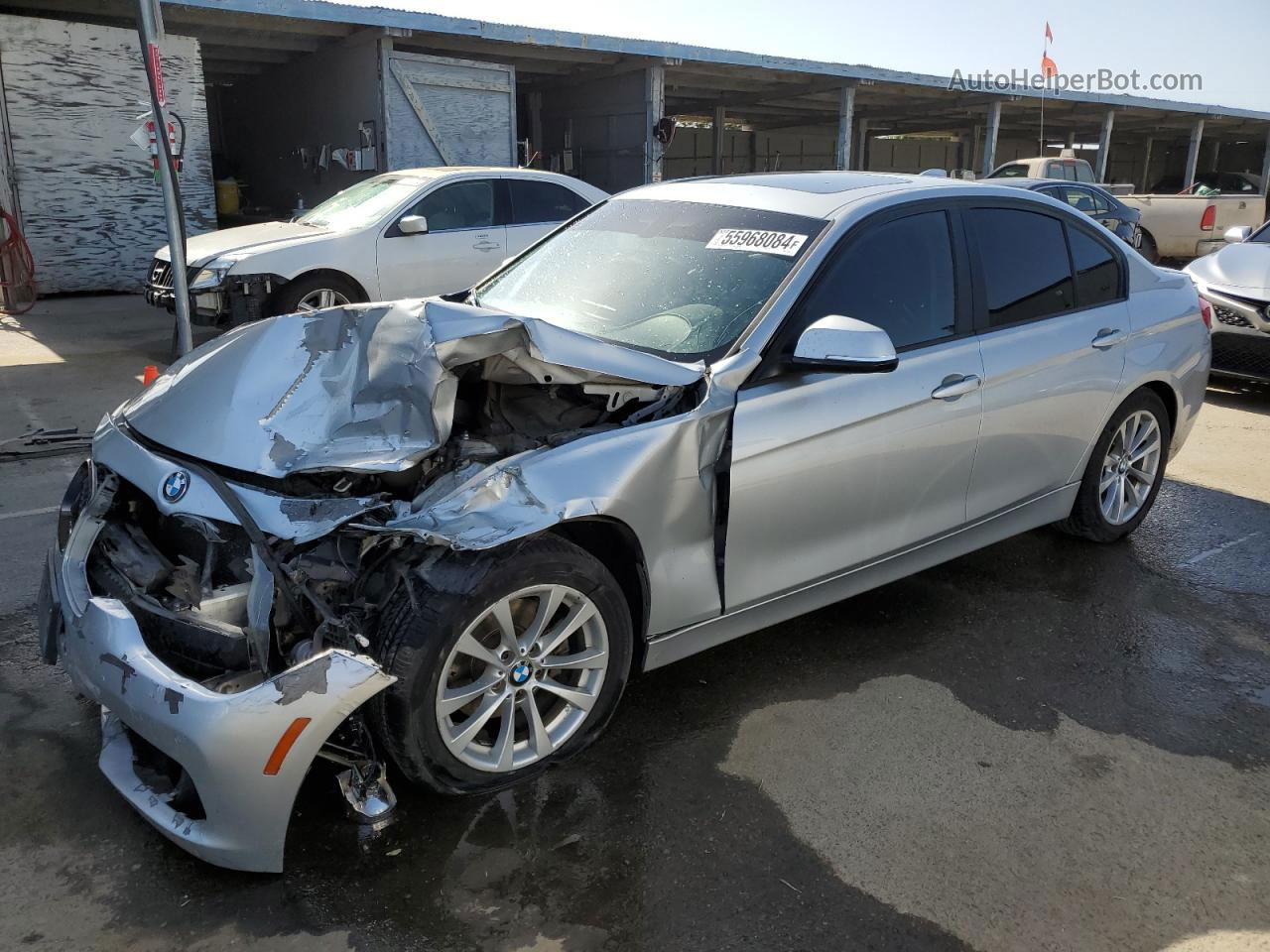 2016 Bmw 320 I Silver vin: WBA8A9C57GK618407