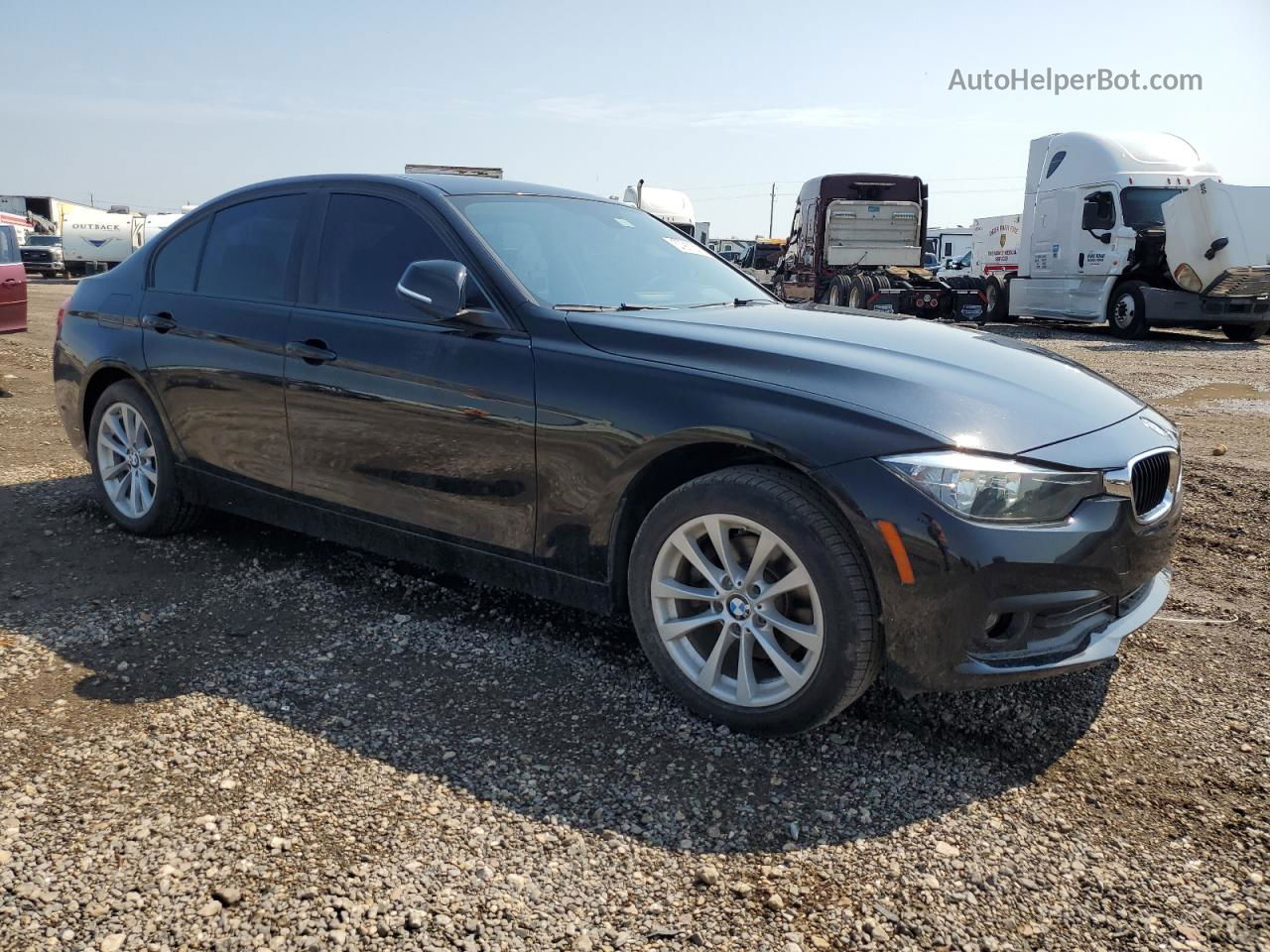 2016 Bmw 320 I Black vin: WBA8A9C57GK619377