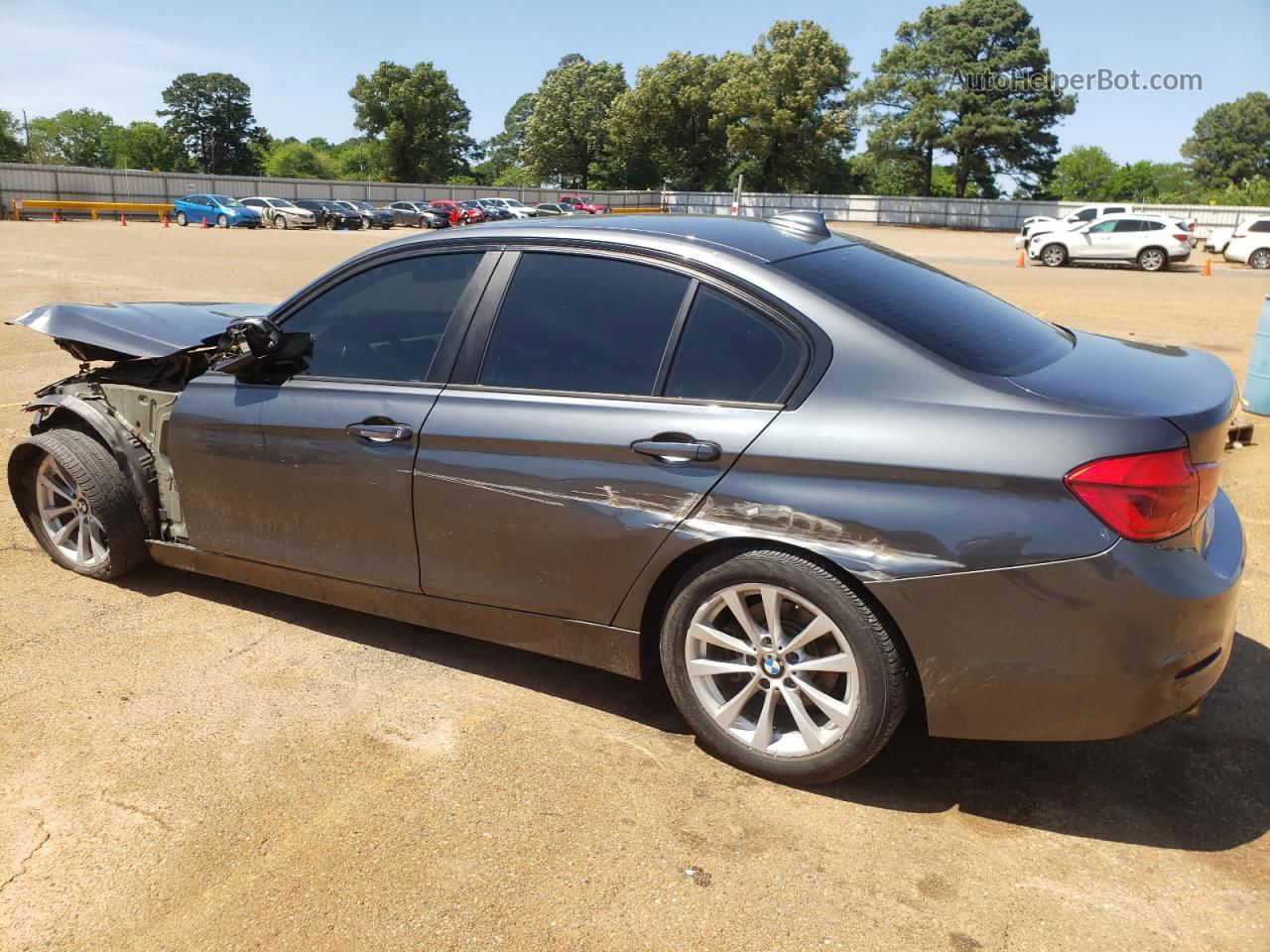 2017 Bmw 320 I Gray vin: WBA8A9C57HK619686