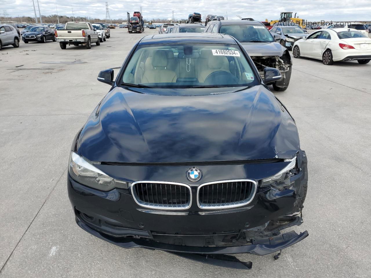 2016 Bmw 320 I Black vin: WBA8A9C58GK617038